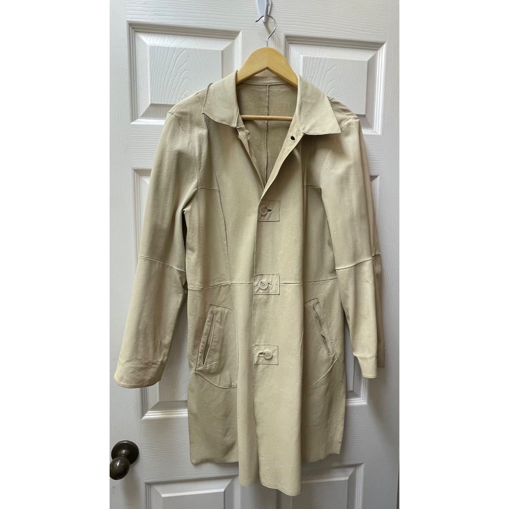 Reversible Leather Boho Suede Leather Women's Duster Jacket Coat Size Medium‎ - Picture 16 of 16